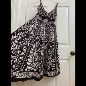 Hawaiian Floral Midi Dress